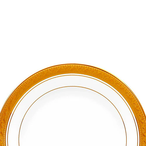 Plato trinche de porcelana Crestwood Gold 26 cm Noritake - Imagen 5