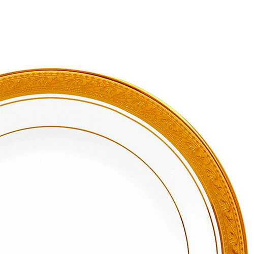 Plato trinche de porcelana Crestwood Gold 26 cm Noritake - Imagen 4