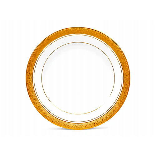 Plato ensalada de porcelana Crestwood Gold 21 cm Noritake