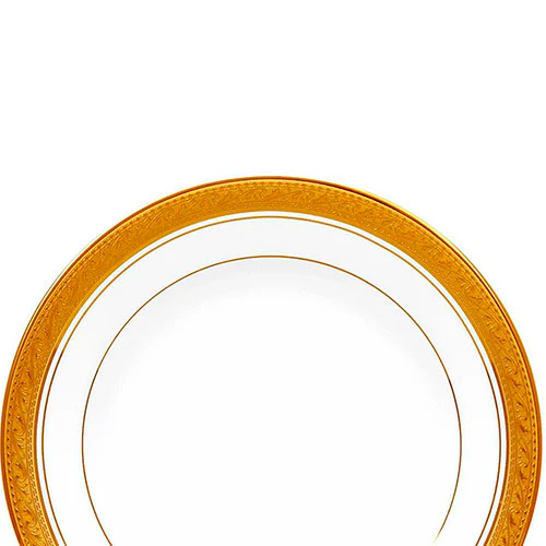 Plato ensalada de porcelana Crestwood Gold 21 cm Noritake - Imagen 3