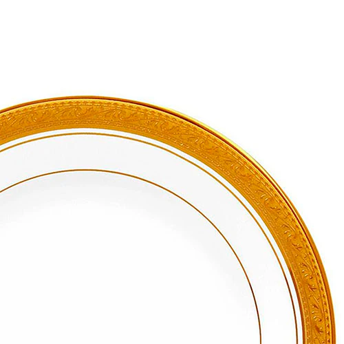 Plato ensalada de porcelana Crestwood Gold 21 cm Noritake - Imagen 2