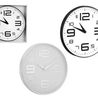 Reloj Redondo 30x30cm Números Grandes surtido 2 modelos