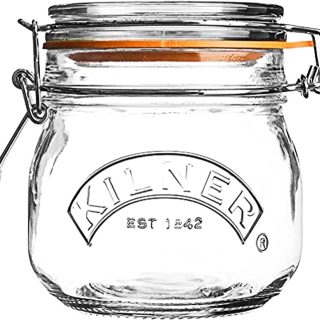 Frasco clip cuadrado con tapa 500 ml Kilner