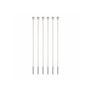 Juego 6 agitadores coctel acero 19 cm Viners