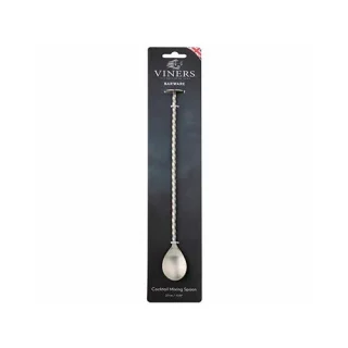 Cuchara para mezclar coctel acero 27 cm Viners
