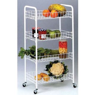 Carrito multiusos 4 estantes 41 x 26 x 79 cm Rayen