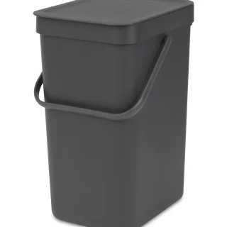Cubeta de reciclaje con asa gris 12 L Brabantia