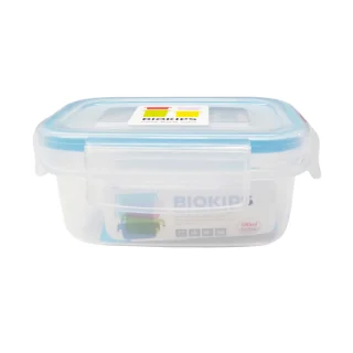 Contenedor con tapa rectangular plástico 180 ml Komax