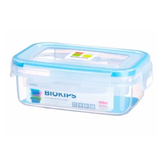 Contenedor con tapa rectangular plástico 450 ml Komax