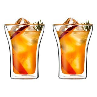 Juego assam vaso vidrio doble pared 250 ml Bodum