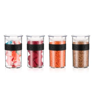 Set de 4 Tarros de plástico de conservación 250 ml Bodum