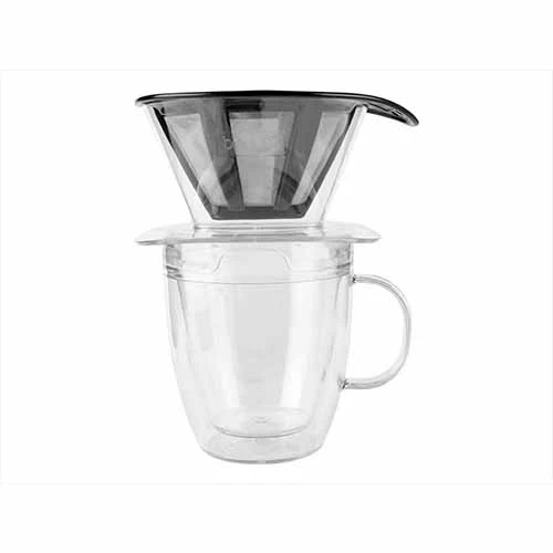 Taza doble pared con filtro para café 310 ml negro Bodum - Imagen 4