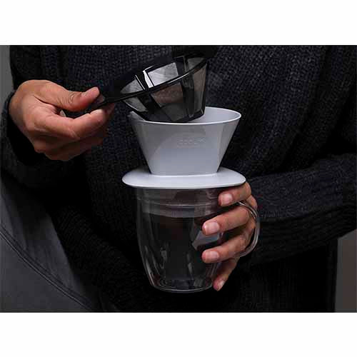 Taza doble pared con filtro para café 310 ml negro Bodum - Imagen 3