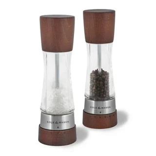 Juego de molino sal y pimienta acrílico/madera Cole&Mason