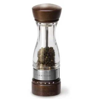 Molino pimienta 6 niveles madera/acrílico 18cm Cole & Mason