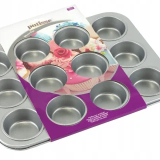 Molde para panque 12 cavidades acero 5cm Patisse