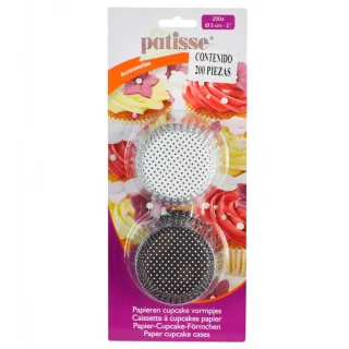 Juego de 200 capacillos para cupcakes papel eclipse Patisse