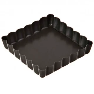 Mini molde cuadrado desmontable acero cuadrado 10 cm Patisse