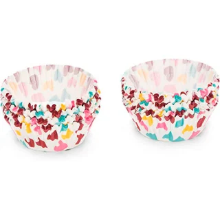 200 capacillos para cupcakes 5 cm corazón Patisse