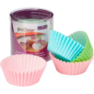 90 capacillos para cupcakes 5 cm multicolor patisse
