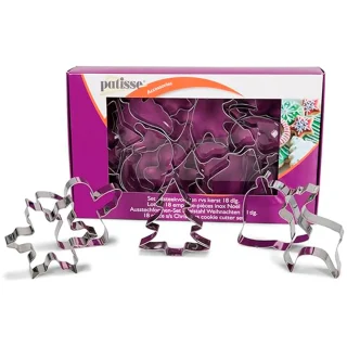 Cortadores de galleta acero inoxidable navidad 18 pzas. Patisse