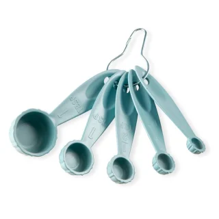 Juego de 5 cucharas medidoras plástico menta Nordicware