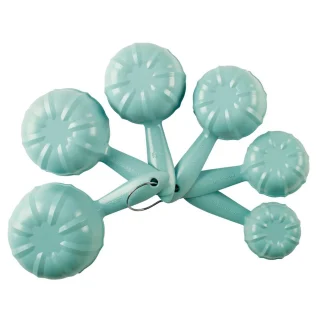 Juego de 6 tazas medidoras plástico menta Nordicware