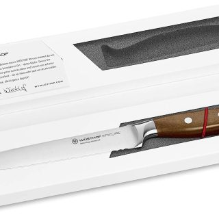 Cuchillo fiambre acero/cafe 14 cm Wusthof