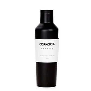 Botella térmica acero negro 475 ml Corkcicle