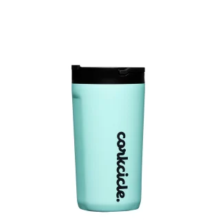 Vaso termico con popote y asa verde 355ml Corkcicle