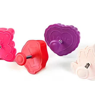 Juego de 4 mini cortadores amor 5 x 5 x 2 cm Silikomart