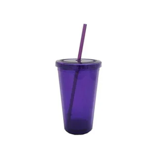 Vaso De Acrílico Transparente 450 Ml morado Linnar