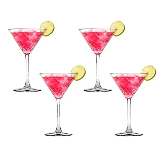Juego de 4 copas martini timeless 230ml Pasabahce