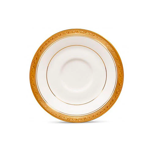 Plato taza moka de porcelana Crestwood Gold Noritake