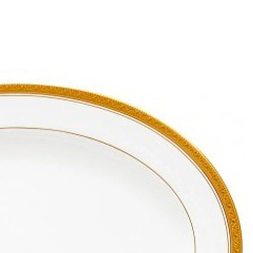 Platon oval de porcelana Crestwood Gold 40 cm Noritake - Imagen 4