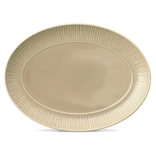 Platón ovalado Conifere Taupe 37 cm Noritake