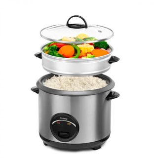 Vaporera doble 2.5L aluminio Holstein