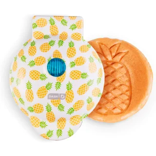 DASH Mini Waflera Diseño de Piña | Antiadherente | 10 cm