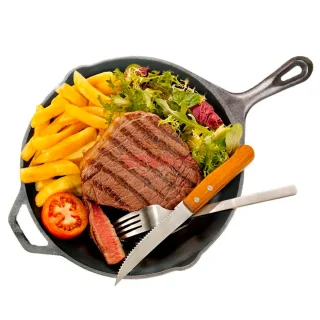 Sartén grill redondo hierro fundido negro 26 cm Lodge