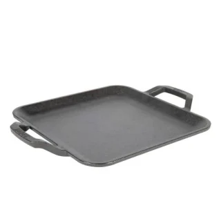 Plancha cuadrada con asa hierro fundido chef 28 cm Lodge