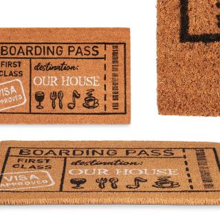 Felpudo Fibra Coco Boarding Pass 40x60cm