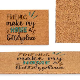 Felpudo con Frase 40x60cm ''Friends Make my Home a Better Place''