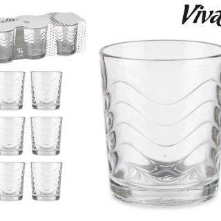 Set de 6 Vasos 265ml Ondas