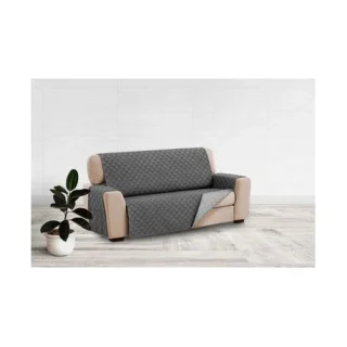 Cubre Sofá 2 Plazas Gris + Bolsillos