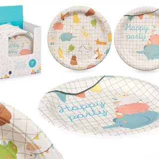 Set 6 Platos papel 22cm Infantil surt 2
