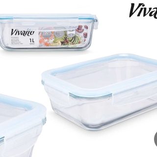 Fiambrera Borosilicato Hermética 1000ml