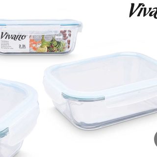 Fiambrera Borosilicato Hermética 2260ml