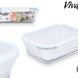 Fiambrera Borosilicato Hermética 2800ml