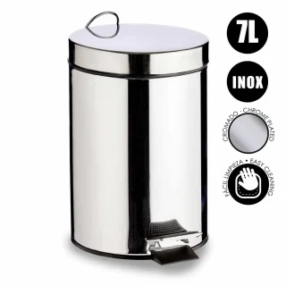 Papelera 7L Acero Inoxidable con Pedal