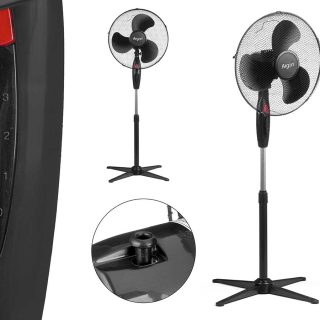 Ventilador de Pié Negro 45W